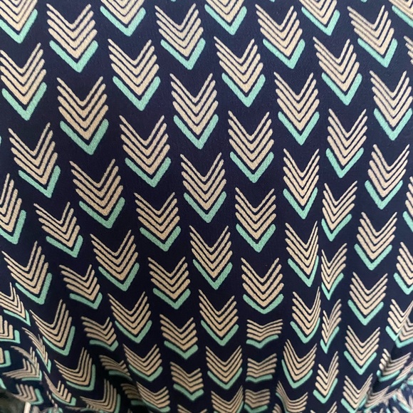 Navy dress with chevron patterned print - Picture 6 of 6